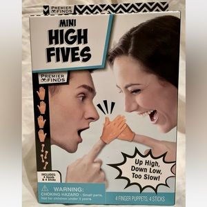 4/$20 Premier Finds-Mini High Fives Mini Hand 4 Finger Puppets; 4 sticks